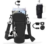 Bolsa de Transporte para Stanley Cup 40 oz, Stanley Cup Bolsa con Compartimento para Teléfono Móvil, Correa Ajustable, Stanley Cup Accesorios para Correr, Ciclismo, Viajes, Camping - Multicolore