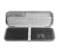 Bolsa de Transporte para Teclado Geekria, Compatible con Logitech MX Keys Advanced/MX Keys S, Funda de Viaje rígida de EVA (Gris Oscuro)