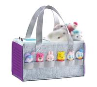 Bolsa de transporte para Toniebox Starter Set y accesorios, bolsa organizadora de fieltro para figuritas de Toniebox y estuche de viaje Toniebox Tonies con asa para Toniebox y accesorios (púrpura)