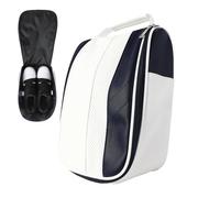 Bolsa de transporte para zapatos de golf de poliuretano, ventilación resistente al olor de 10 L y costuras de grado militar (almacenamiento de camisetas/calcetines, impermeable), Blanco, Mochila de