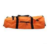 Bolsa de transporte plegable compacta fabricada con tela Oxford 300D resistente a desgarros y acabado suave para una fácil limpieza (naranja S)