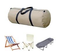 Bolsa de transporte plegable para silla de camping de 48 pulgadas, bolsa de repuesto grande con correa para el hombro, bolsa de almacenamiento plegable grande compatible con GCI, Coleman, Kijaro