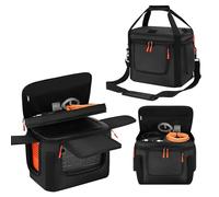 Bolsa de transporte portátil compatible con Jackery Explorer 1000 V2, funda de almacenamiento suave para estación de energía con acolchado, cubiertas de generador con cremallera lateral, múltiples