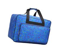 Bolsa de transporte portátil para máquina de coser, bolsa de almacenamiento de viaje con amplio bolsillo frontal para solución de almacenamiento en el hogar, Azul, Free Size