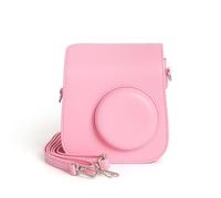 Bolsa de Transporte Retro cámara para Instax Mini SE con Correa de Hombro Ajustable extraíble de Piel sintética, Funda Protectora de Viaje para cámara, cómoda de Llevar, Pink, Bolsa de
