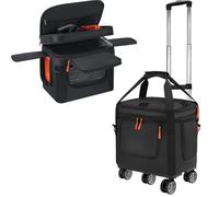 Bolsa de transporte suave compatible con Jackery Explorer 1000 V2, funda de almacenamiento portátil con ruedas y varillas de tracción, cubierta de generador con correa de hombro ajustable para