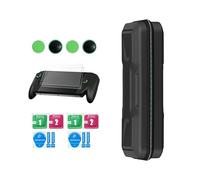 Bolsa de transporte + tapa para joystick + protector de pantalla de cristal templado compatible con ROG XBOX Ally para Ally X, bolsa de transporte para viajes, caja con carcasa de EVA (solo la funda)