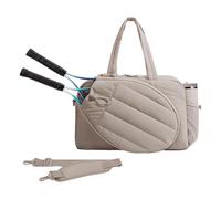 Bolsa De Transporte Tenis Unisex Bolso Hombro Nailon Resistente Agua Diseño Múltiples Bolsillos para Raquetas Pelotas Gimnasio Organizador Equipo Deportivo Espacioso Esencial