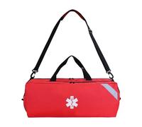 Bolsa de trauma de respondedor Bolsa de os auxilios de a ayuda con múltiples bolsillos para acampar Advientes de emergencia de emergencia de emergencia Oxford Rayas reflectantes (Rojo)