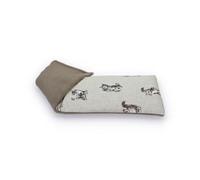 Bolsa de trigo calmante para microondas sin perfume, diseño de gato desgastado