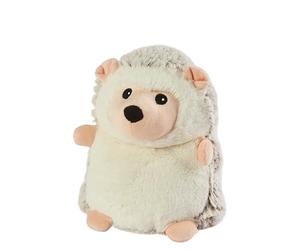 Bolsa de trigo Warmies de Peluche Erizo Beige, Calentable en Microondas, Oso Ponderado con Aroma a Lavanda Francesa, Almohadilla Térmica de Trigo Calentable Adecuada para Todas las Edades