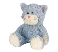 Warmies Bolsa de Trigo Peluche Gato Azul, Calentable en Microondas, con Aroma a Lavanda Francesa, Oso Ponderado, Bolsa de Trigo Caliente o Frío para Relajación y Alivio del Calor