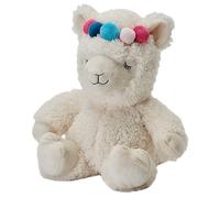 Bolsa de trigo Warmies de Peluche Llama, Calentable en Microondas, Oso de Peluche Ponderado con Aroma a Lavanda Francesa, Almohadilla Térmica de Juguete Calentable