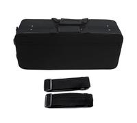 Bolsa de trompeta impermeable y duradera, correas de hombro ajustables, bolsillo frontal para proteger instrumentos, funda de tela Oxford pesada
