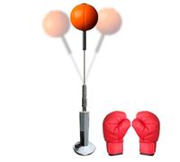 Bolsa de troquelado - Entrenador reflejo, objetivo de boxeo, de golpe ajustable independiente para entrenamientos cardiovasculares, equipo de fitness de liberación de estrés con base para