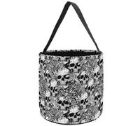 Bolsa De Truco O Trato Calavera De Terror, Esqueletos Para 20X21CM | Bolsas de Dulces reutilizable Cubo de caramelos Para Decoraciones