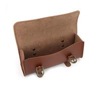 Bolsa de Tubo Frontal para Bicicleta, alforja de Cuadro de Bicicleta Bolsa de Almacenamiento de Ciclismo Impermeable de Cuero Artificial de Estilo Retro