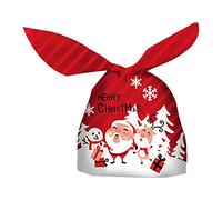 Bolsa de turrón de Navidad, bolsa de embalaje de orejas de postre, bolsa de limpieza y organizadores debajo de la cama (D, talla única)