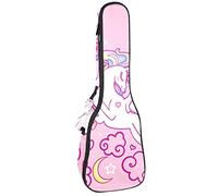 Bolsa De Ukelele Unicornio Rosa Fundas Para Ukelele 23 Pulgadas Oxford Impermeable Ukulele Bag Con Correa Ajustable