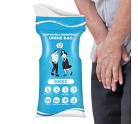 Bolsa de urinario portátil de 900 ml, higiénica, vómito y bolsa de aseo, solución de cuidado personal hermético, ideal para hombres, mujeres, niños, conductores, uso de consumo, senderismo al aire