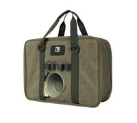 Bolsa de utensilios de cocina Oxford para camping, organizador de viaje, bolsa de almacenamiento para estufa, bolsa de utensilios de cocina de gran capacidad con cremallera bidireccional, organizador