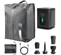 Bolsa de vacío para ropa de viaje con bomba inalámbrica, IP67 bolsa de vacío para viajes, bolsas de vacío reutilizables para almacenamiento de maletas y mochilas, mochila de vacío, bomba, ventana