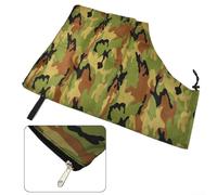 Bolsa de vacío para soplador de hojas para jardín, césped, patio, trituradora con tela, costuras de hilo especial y brida de montaje para un ajuste seguro (camuflaje)