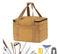 Bolsa de velocidad para acampar | Caja de almacenamiento para acampar - Organizador de ergonómicos 20L Contenedor impermeable con diseño de visualización transparente y estructura organizativa