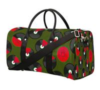 Bolsa de viaje abstracta con diseño de sandía Cd, bolsa de deporte con temática musical, bolsa de gimnasio, bolsa plegable para fin de semana, bolsa de noche, bolsa de equipaje para mujeres y hombres,