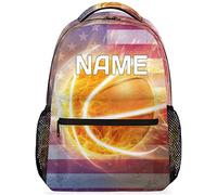 Bolsa De Viaje Baloncesto Deporte Bandera Americana Personalizada | Mochila Escolar Elegante Mochilas Escolares Para Viaje