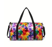 Bolsa de Viaje Bolsa de Equipaje Grande con Flores Coloridas for los Mejores Regalos, Viajes en 3D