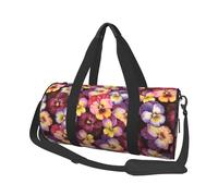 Bolsa de Viaje, Bolsa de Gimnasio, Bolsa de Viaje, Bolsa de Noche, Bolsa de Fin de Semana Deportiva para natación, Yoga,Flores de Pensamiento de Acuarela