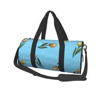 Bolsa de Viaje, Bolsa de Gimnasio, Bolsa de Viaje, Bolsa de Noche, Bolsa de Fin de Semana Deportiva para natación, Yoga,Tulipanes Amarillos Dibujados a Mano