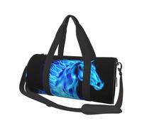 Bolsa de Viaje, Bolsa de Gimnasio, Bolsa de Viaje, Bolsa de Noche, Bolsa de Fin de Semana Deportiva para natación, Yoga,Caballo de Fuego Azul