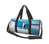 Bolsa de Viaje, Bolsa de Gimnasio, Bolsa de Viaje, Bolsa de Noche, Bolsa de Fin de Semana Deportiva para natación, Yoga,Pingüino Impreso