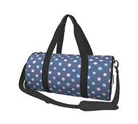 Bolsa de Viaje, Bolsa de Gimnasio, Bolsa de Viaje, Bolsa de Noche, Bolsa de Fin de Semana Deportiva para natación, Yoga,Puntos De Crayón sobre Fondo Azul Marino
