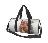 Bolsa de Viaje, Bolsa de Gimnasio, Bolsa de Viaje, Bolsa de Noche, Bolsa de Fin de Semana Deportiva para natación, Yoga,Linda Ardilla en la Nieve Impresa