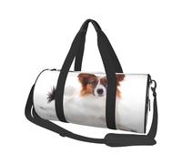 Bolsa de Viaje, Bolsa de Gimnasio, Bolsa de Viaje, Bolsa de Noche, Bolsa de Fin de Semana Deportiva para natación, Yoga,Perro Papillon Esponjoso