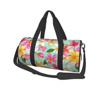 Bolsa de Viaje, Bolsa de Gimnasio, Bolsa de Viaje, Bolsa de Noche, Bolsa de Fin de Semana Deportiva para natación, Yoga,Acuarela Flores Tropicales Plumeria Floral