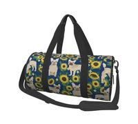 Bolsa de Viaje, Bolsa de Gimnasio, Bolsa de Viaje, Bolsa de Noche, Bolsa de Fin de Semana Deportiva para natación, Yoga,Girasoles Bulldog Francés