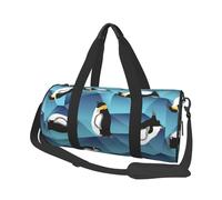 Bolsa de Viaje, Bolsa de Gimnasio, Bolsa de Viaje, Bolsa de Noche, Bolsa de Fin de Semana Deportiva para natación, Yoga,Pingüino polígono Abstracto