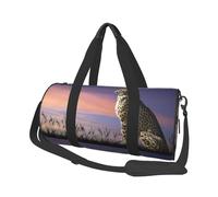 Bolsa de Viaje, Bolsa de Gimnasio, Bolsa de Viaje, Bolsa de Noche, Bolsa de Fin de Semana Deportiva para natación, Yoga,Guepardo Mirando hacia Savannah con el Cielo del Atardecer
