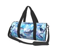 Bolsa de Viaje, Bolsa de Gimnasio, Bolsa de Viaje, Bolsa de Noche, Bolsa de Fin de Semana Deportiva para natación, Yoga,Pintura Delfín