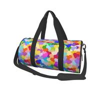 Bolsa de Viaje, Bolsa de Gimnasio, Bolsa de Viaje, Bolsa de Noche, Bolsa de Fin de Semana Deportiva para natación, Yoga,Confeti de corazón Arcoiris