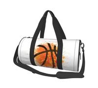Bolsa de Viaje, Bolsa de Gimnasio, Bolsa de Viaje, Bolsa de Noche, Bolsa de Fin de Semana Deportiva para natación, Yoga,Fondo De Pintura Abstracta Naranja De Baloncesto