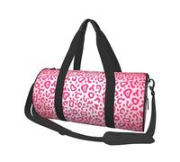 Bolsa de Viaje, Bolsa de Gimnasio, Bolsa de Viaje, Bolsa de Noche, Bolsa de Fin de Semana Deportiva para natación, Yoga,Patrón de Piel de Leopardo Rosa Brillante