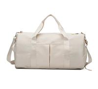 Bolsa De Viaje Bolsa de Viaje Gran Capacidad con separación artículos húmedos y Secos for Viajes Ocio, Fitness, natación, Yoga Deportes transfronterizos(White)
