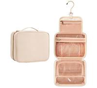 Bolsa de viaje colgante, bolsa de maquillaje para mujer, portátil, impermeable, pequeña bolsa de viaje para artículos de tocador, Blanco, Viajar