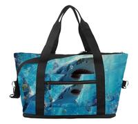 Bolsa de viaje con corazones de gatos, expandible, para fin de semana, impermeable, para deporte, gimnasio, hospital, Multicolor 15, Talla única, Bolsa de viaje