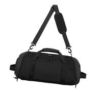 Bolsa de viaje con correa para el hombro, impermeable, con bolsillos húmedos, para gimnasio, deportes, entrenamiento, bolsa deportiva, Color negro.